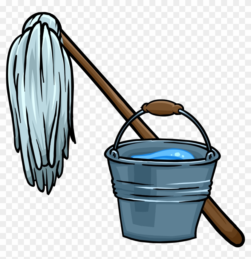 Mop And Bucket - Mop And Bucket Clipart #22886