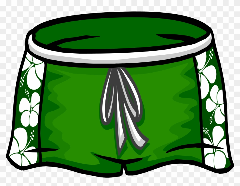 Green Hawaiian Shorts - Shorts For Clip Art #22919