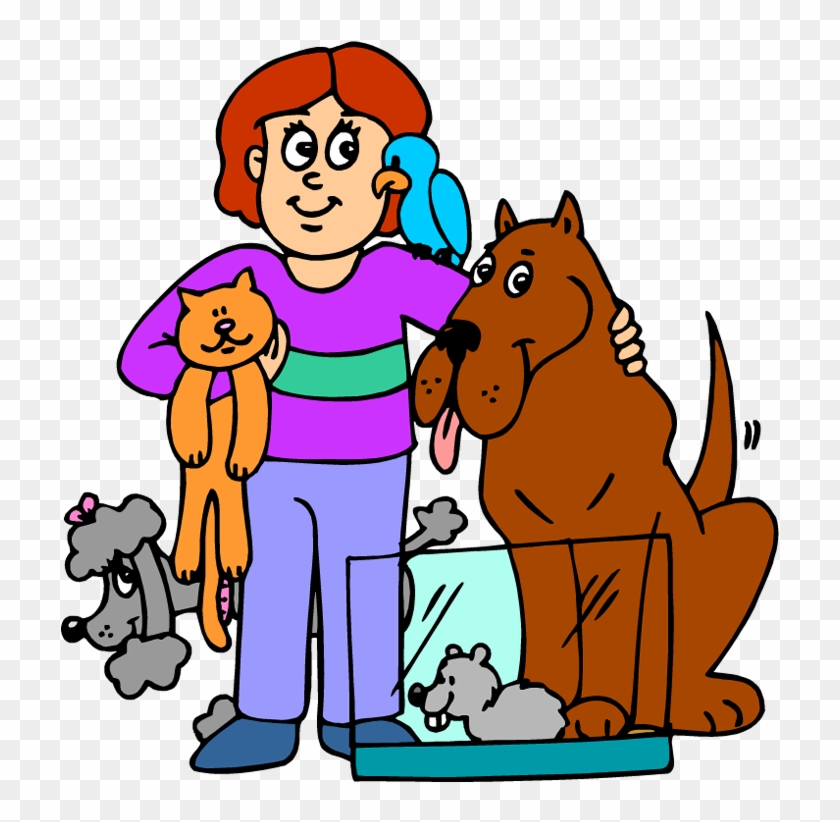 Animal Service Cliparts Free Download Clip Art Man - Cartoon Person With Animals #22961