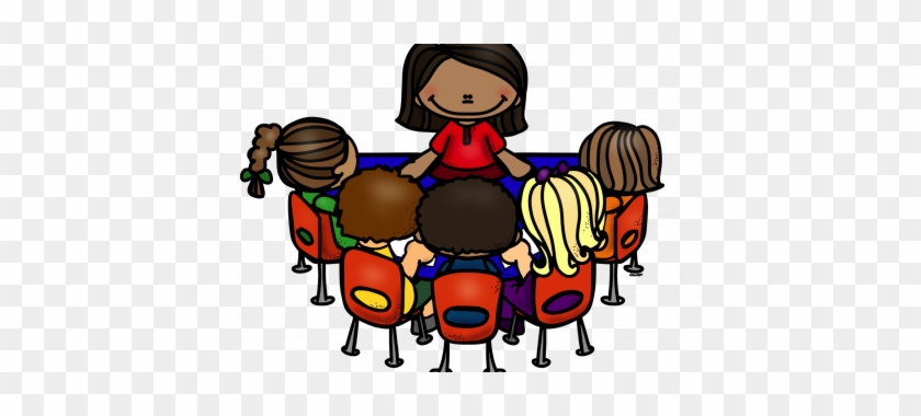 Guided Reading Clipart - Teacher Small Group Clipart #23024