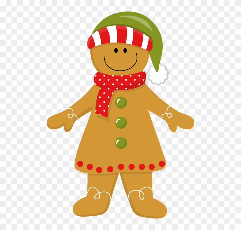 Christmas Gingerbread Girl - Gingerbread Woman Clipart #23329