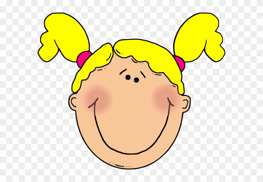 Young Girl Clip Art - Girl Face Clip Art #23429