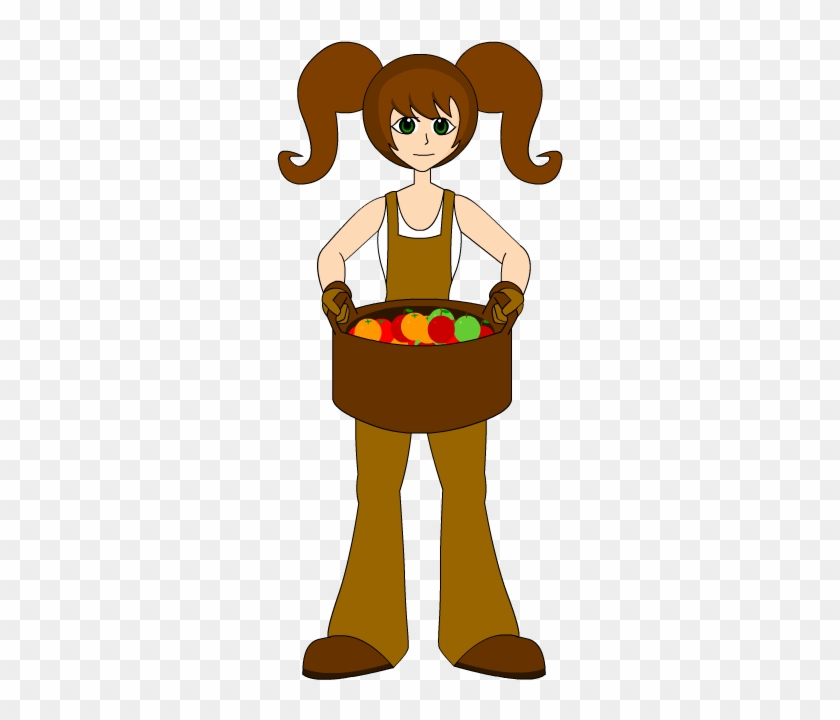 Farm Girl - Female Farmer Clipart Png #23499