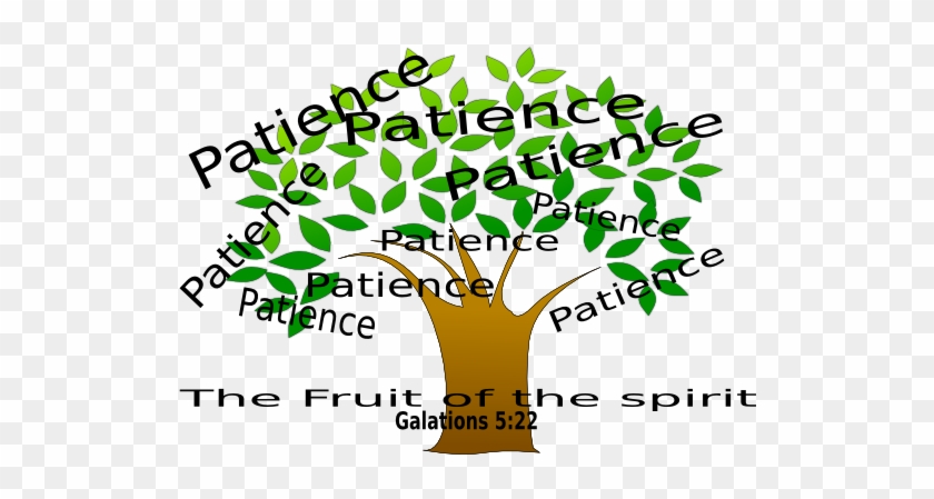 Patience Tree Clip Art - Fruit Of The Spirit Rectangle Magnet #23726