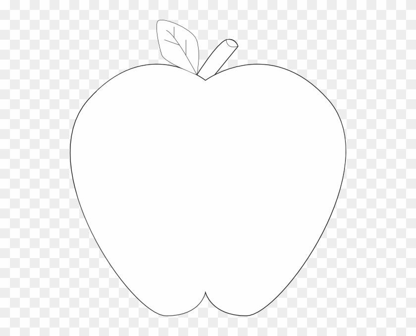 Apple - Clip - Art - Black - And - White - White Transparent #23738