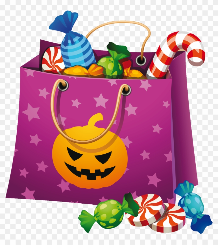 Halloween Candy Bag Clipart - Halloween Candy Clip Art #23743