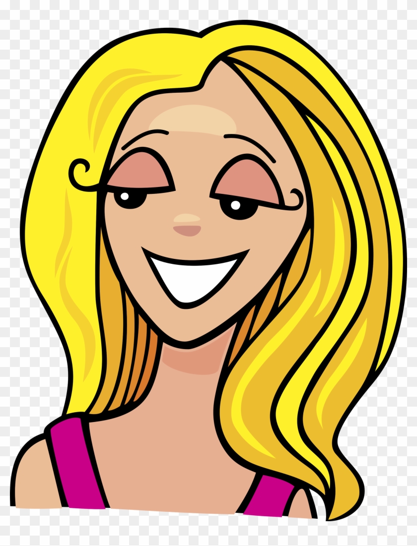 Blond Royalty-free Girl Clip Art - Blonde Woman Cartoon Character #23807