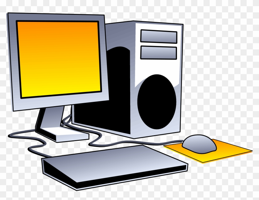 Desktop Computer Clip Art Images Pictures - Computer Pic Without Background #23919