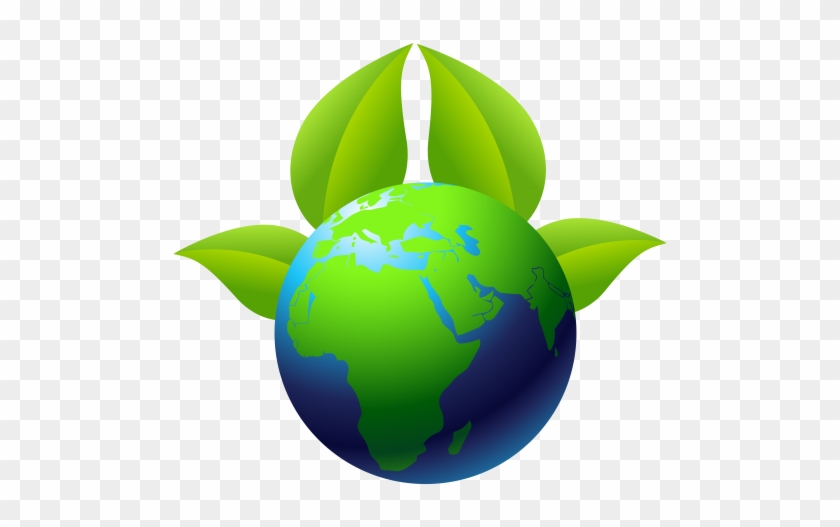 Earth With Leaves Png Clip Art - Environmental Protection #23931