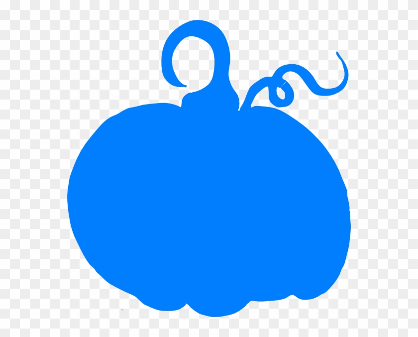 Blue Pumpkin Sihouette Clip Art - Pink And Blue Pumpkin #23970