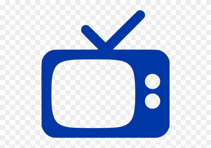 Royal Azure Blue Tv Icon - Tv Icon Png #24014