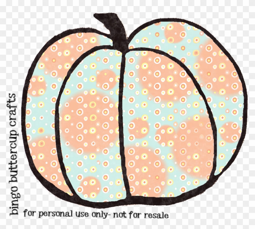 Polka Dot Pumpkin Clipart - Clip Art #24032