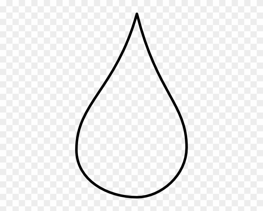 Liquid Drop Clip Art At Clker - Outline Of A Raindrop #24079