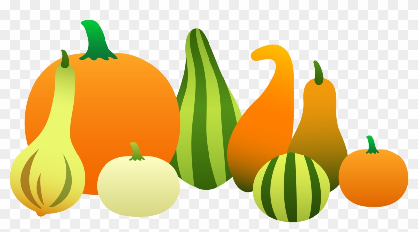 Autumn - Clip Art Fall Gourds #24102