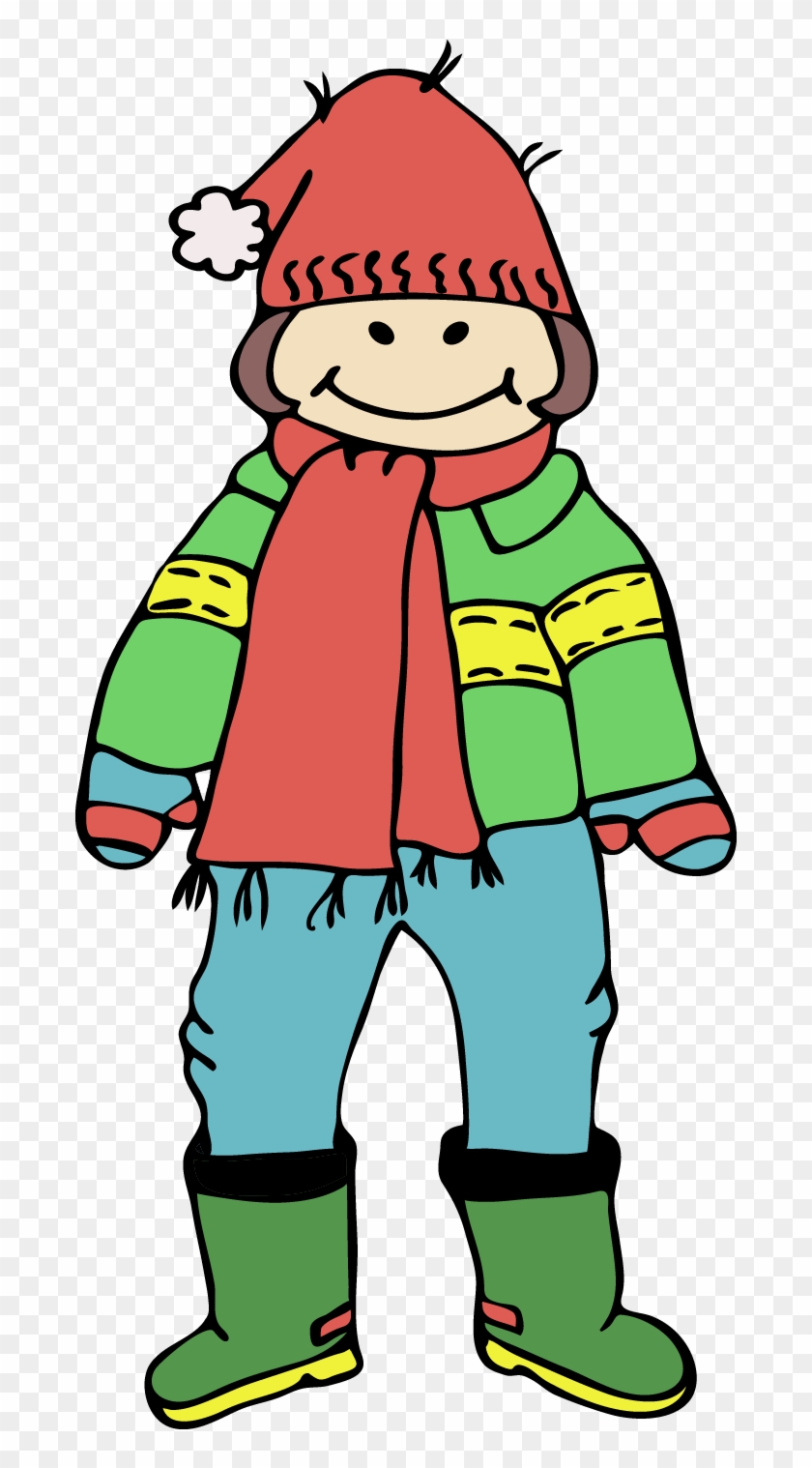 Boy Clipart Winter Clothes - Wearing Jacket Clipart #24209