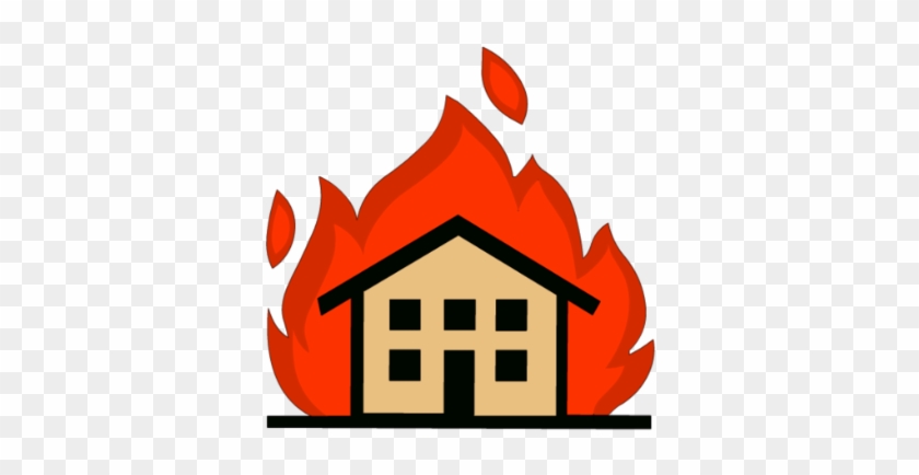 Png House On Fire Transparent House On Fire - Draw A House On Fire #24224