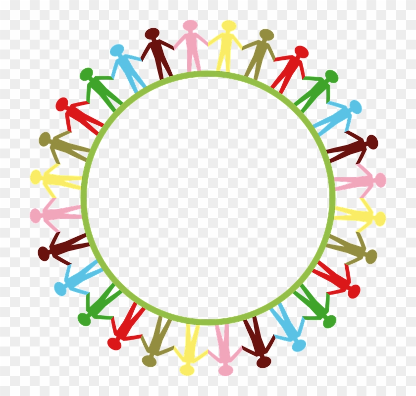 Earth Clipart Circle - We Are One Big Family #24288