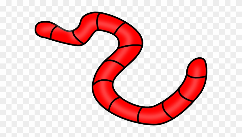Red Worm Clipart #24307