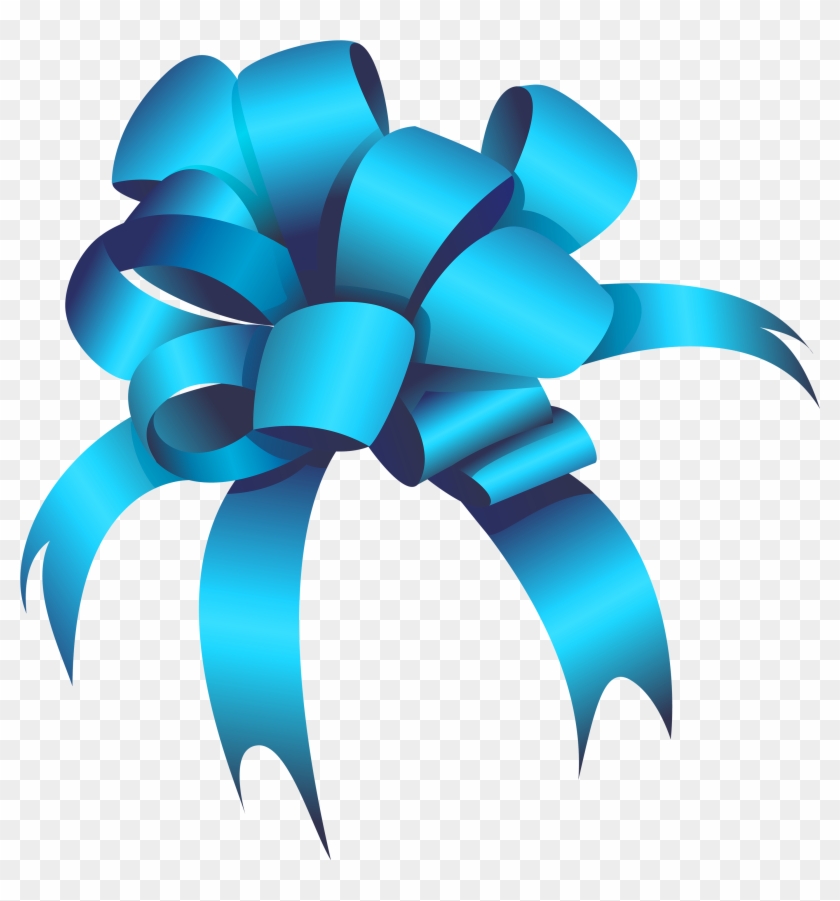 Blue Bow Clipart Web Clipart - Blue Bow Png #24324