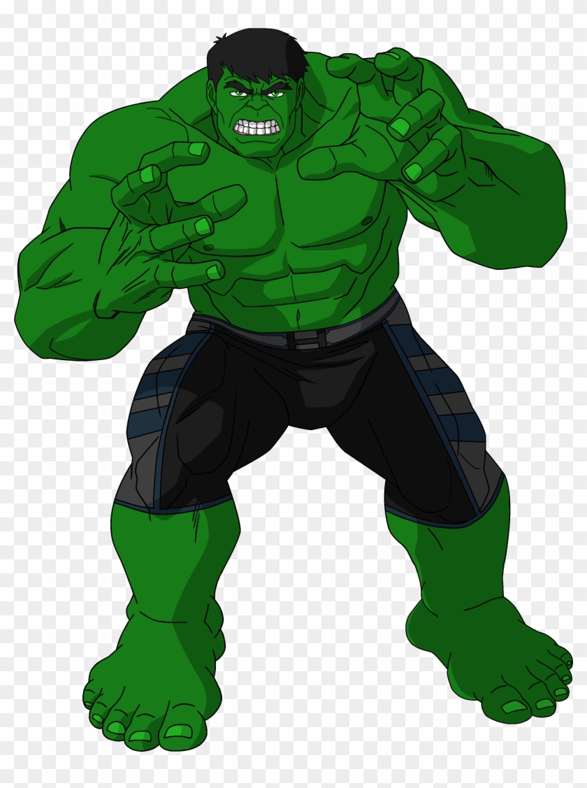 Comics Clipart Hulk - Cartoon Hulk Transparent #24359