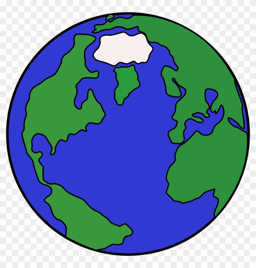 Planet Clip Art Hostted - Cartoon Globe #24371