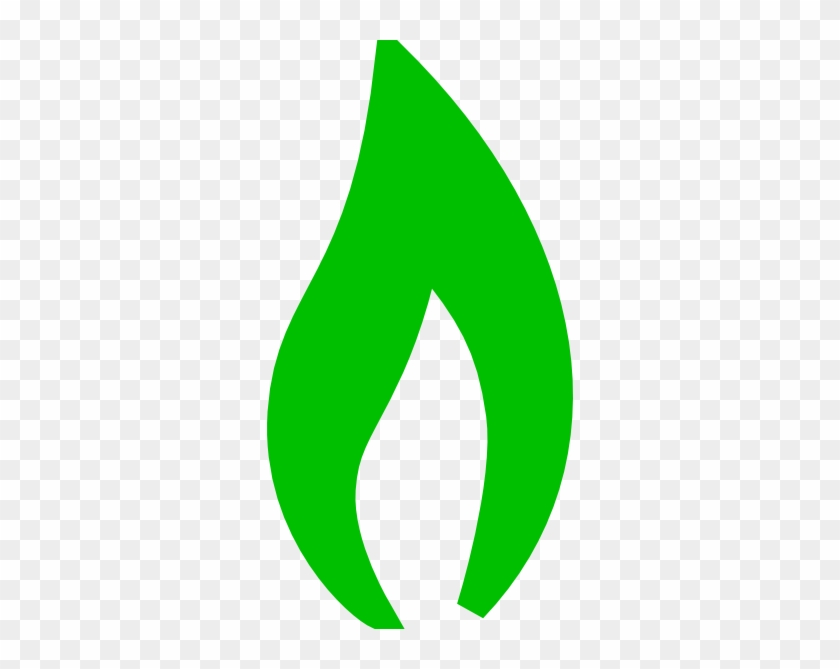 Green Flame Clip Art At Clker - Green Fire Clipart #24389