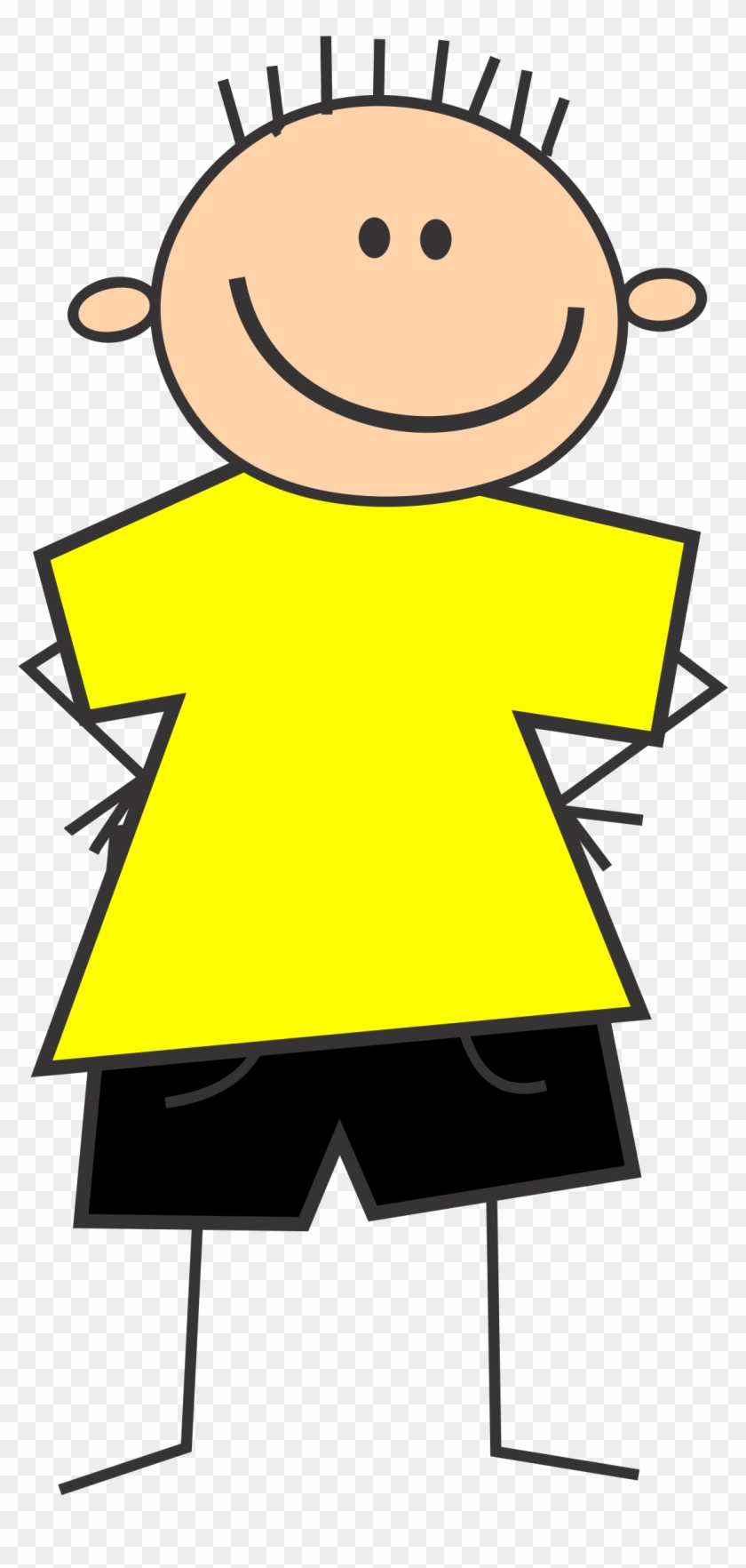 Splendid Design Ideas Clip Art Boy Clipart With Yellow - Yellow Shirt Clipart #24406