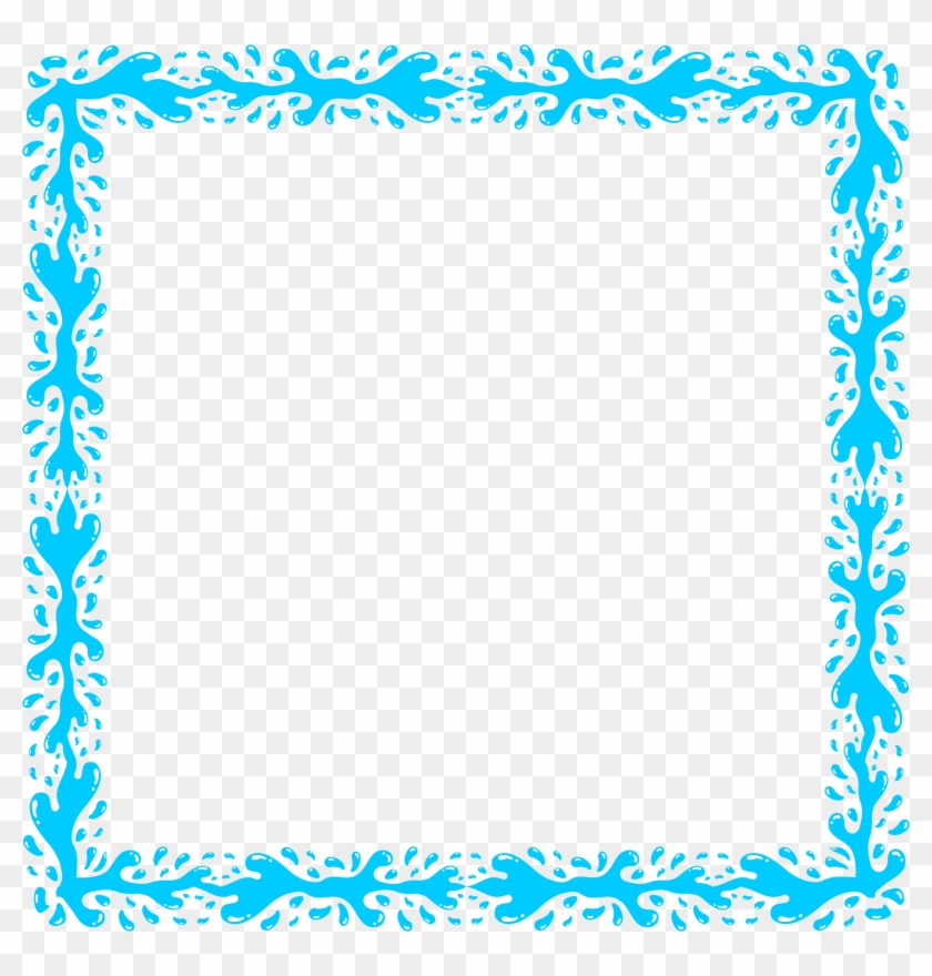 Big Image - Transparent Blue Frame Png #24474