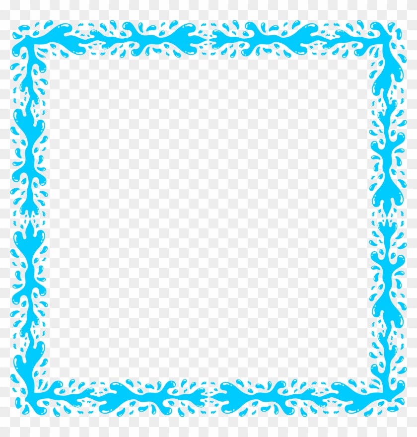 Big Image - Transparent Blue Frame Png #24474