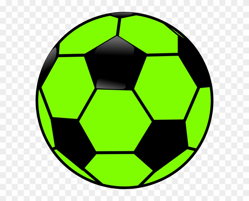 Green And Black Soccer Ball Clip Art - Green And Black Soccer Ball #24571