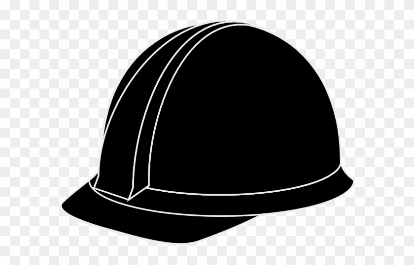 Interesting Design Ideas Hard Hat Clipart White Clip - Hard Hat Clipart Black And White #24577