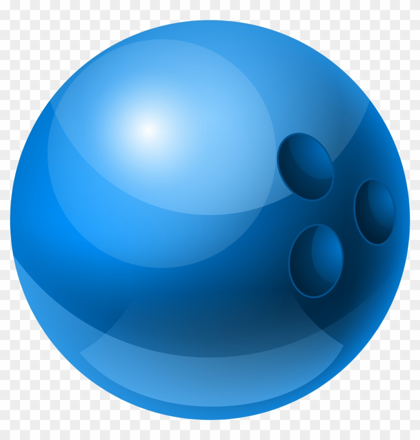 Blue Bowling Ball Png Clipart - Blue Bowling Ball Clip Art #24618