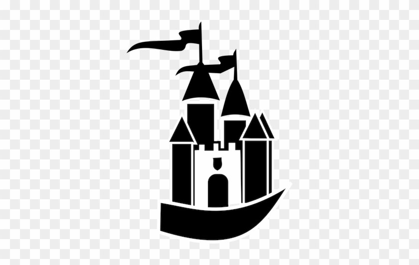 Castle Silhouette Vector Image Public Domain Vectors - Castle Png #24598