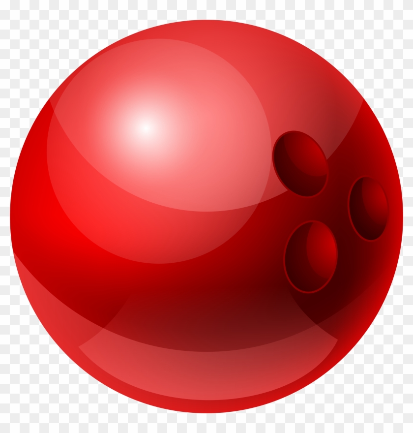 Bowling Ball Clipart - Red Bowling Ball Png #24646