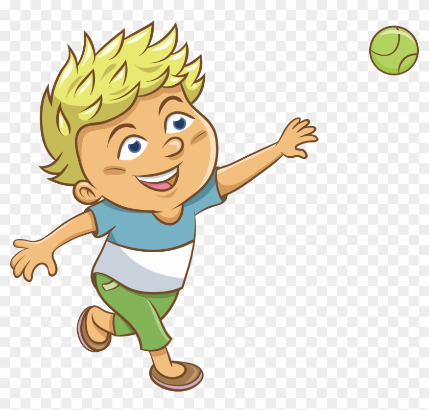 Ball Boy Clip Art - Clipart Boy Throw Ball #24647