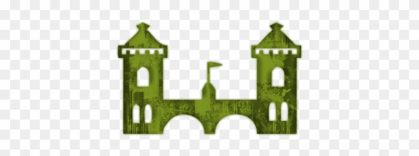 Green Castle Clipart - Castle Icon Green #24691