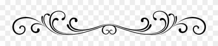 Flower Divider Clipart - Design Single Line Border #24758