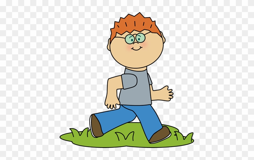 Boy Running In Grass Clip Art - Boy Running Clipart #24915