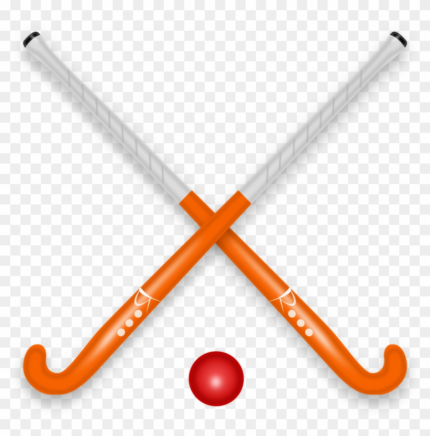 Ball Hockey Clipart - Field Hockey Stick And Ball #24927