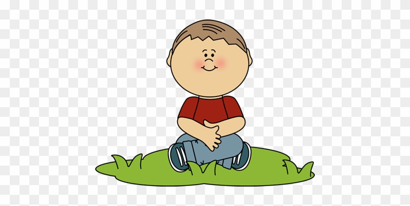 Boy Sitting In Grass Clip Art - Sit Criss Cross Clipart #24935