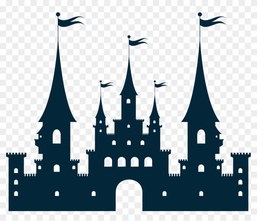 Castle Silhouette Clip Art - Princess Castle Vector Free Download #24986