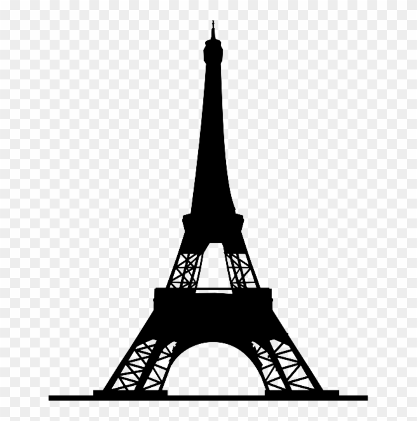 Towers Clipart Silhouette - Eiffel Tower Silhouette Png #25099