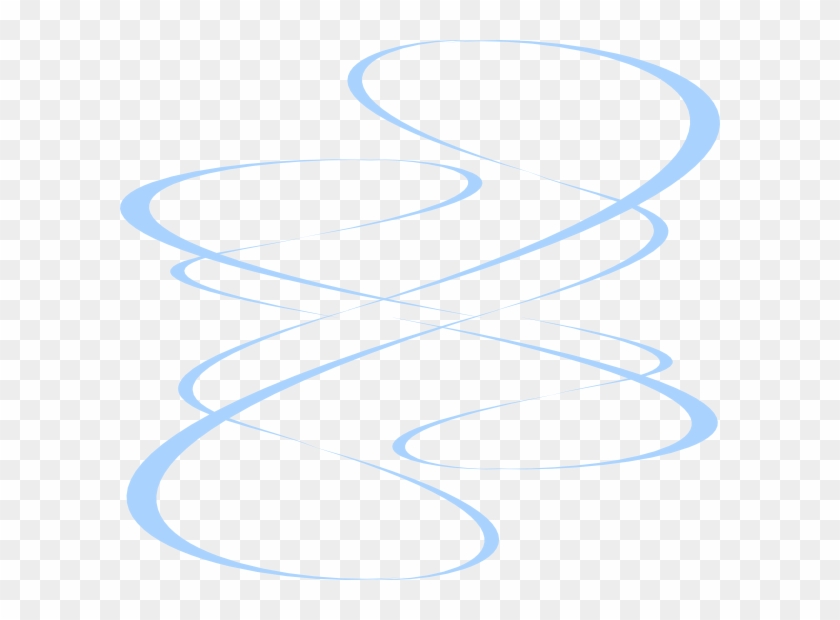 Blue Curve Lines Clip Art - Fancy Lines Clip Art #25106