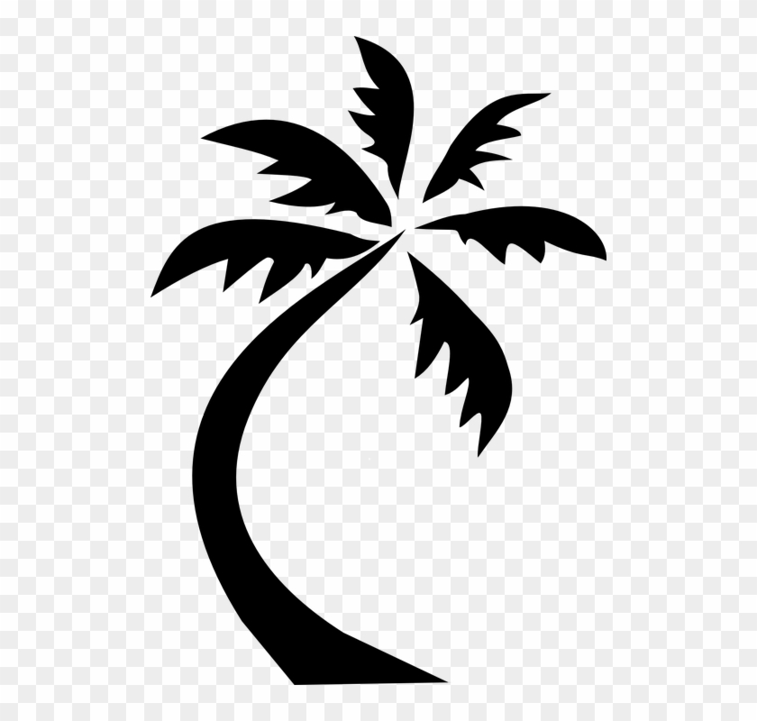 Two Palms On Island - Palm Tree Clip Art Png #25157