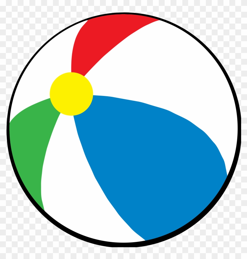 Beach Clip Art - Beach Ball Clipart Free #25163