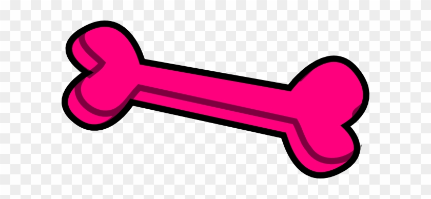 Dog Bone Clip Art Free Vector For Download About - Pink Dog Bone #25281