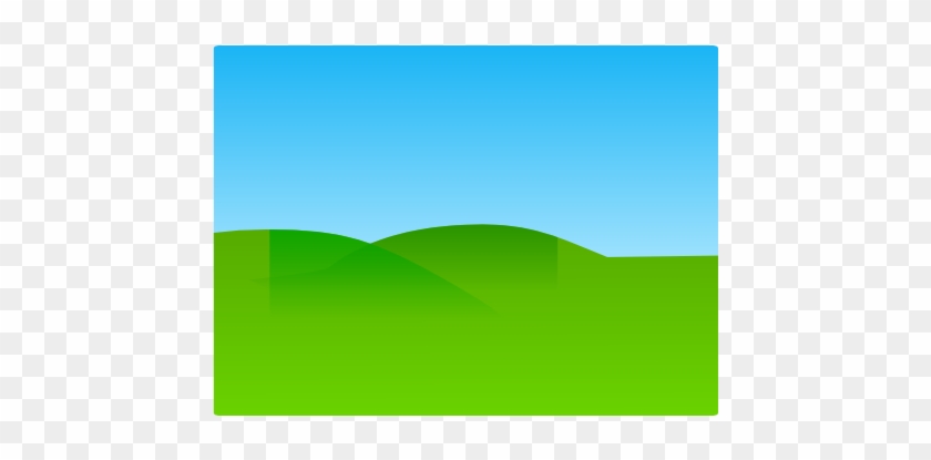 Blank Landscape Clip Art - Cartoon Ground And Sky #25350