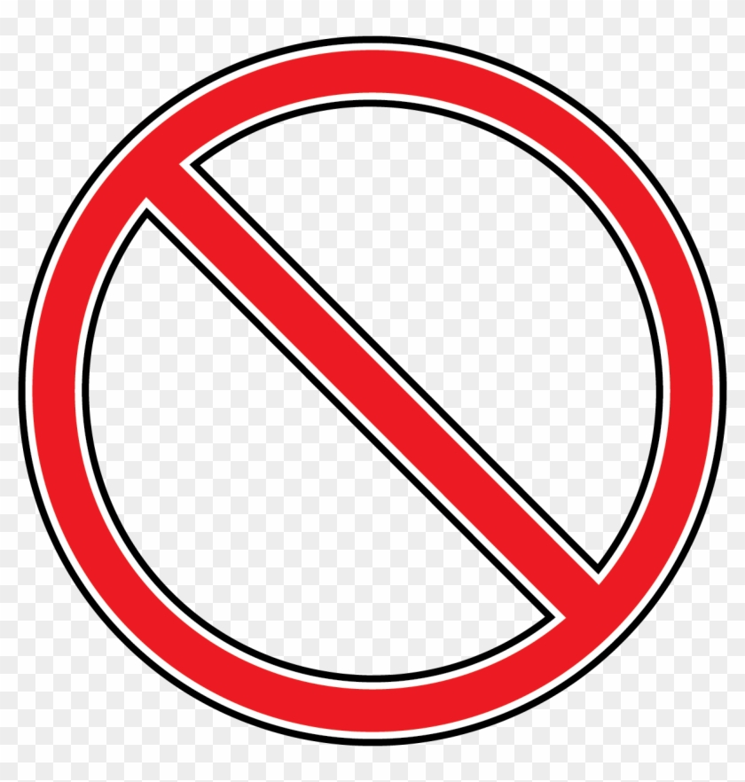 No Symbol Clip Art Clipart Best - Red Circle With Line #25356