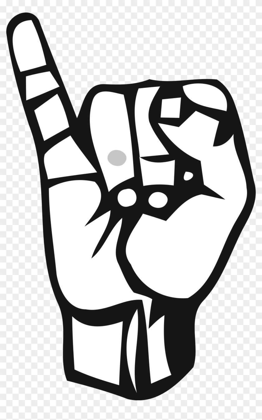 Clipart - Letter I In Sign Language #25362