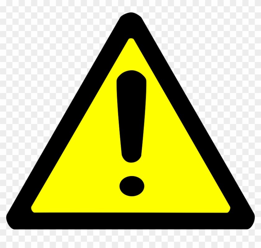 Warning Sign Clipart - Yellow Warning Triangle Icon #25509